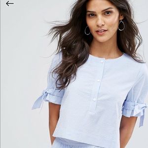 Mango crop top and midi skirt